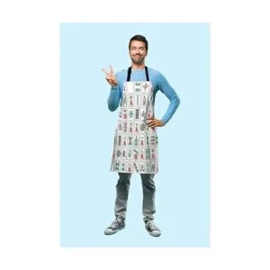 Beabes MaJiang Azulejos Chef Delantal de 26.8 in x 30.7 in_3