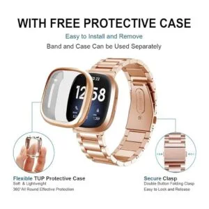 Maxjoy Compatible con correas Fitbit SenseVersa 3 correa_2