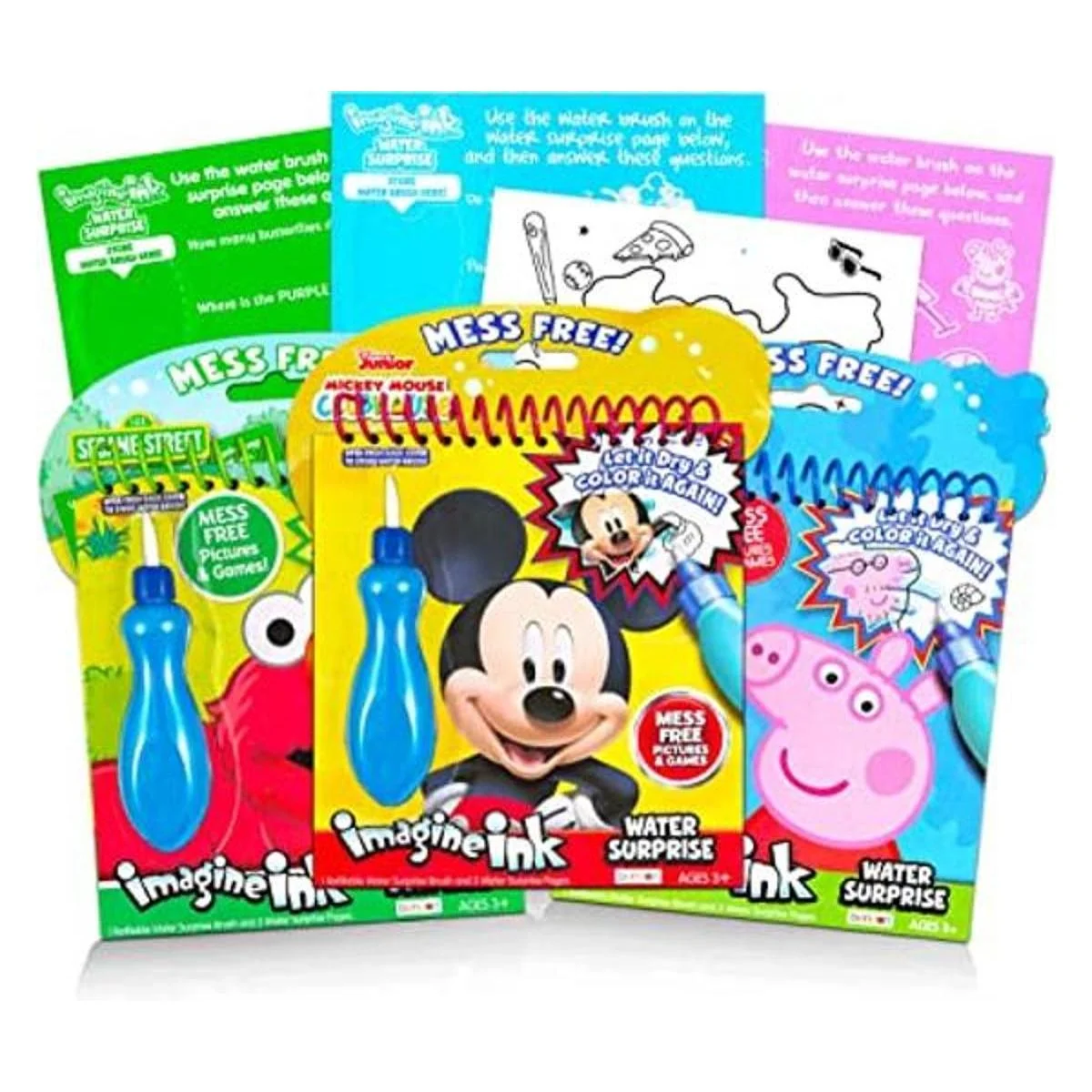 Imagine Ink Juego de libros de pintura al agua para niños_1