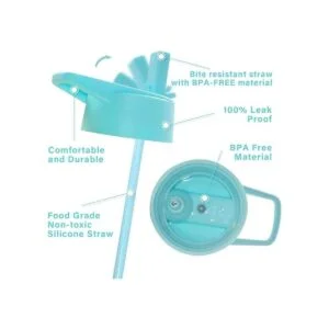 STACEGEELE Botella de agua aislada al vacío para niños con_4