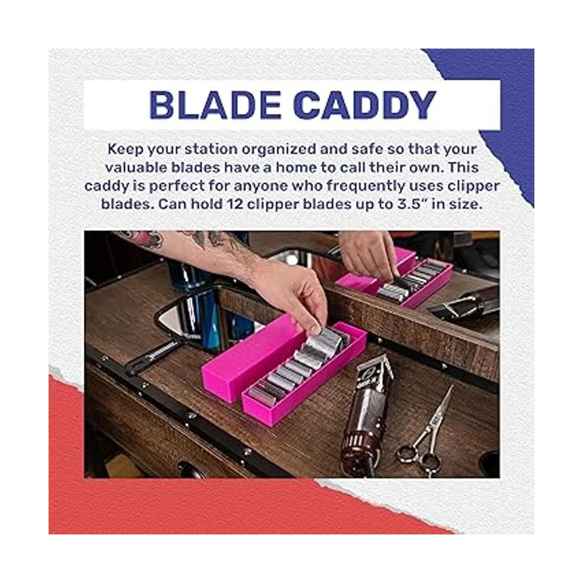 BarberMate Organizador de cuchillas cortadoras de 12_3