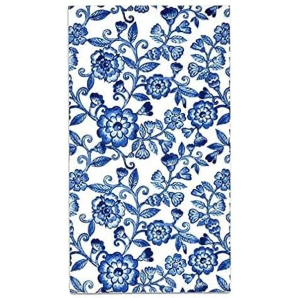 100 servilletas de invitados florales azules toallas de_1