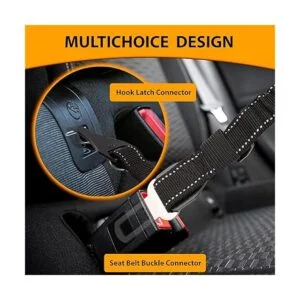 PAWBEE Cinturón de seguridad para perro 2 cinturones de_2