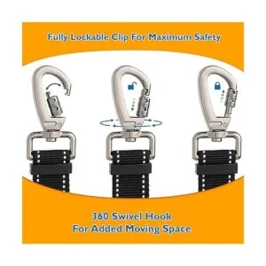 PAWBEE Cinturón de seguridad para perro 2 cinturones de_4