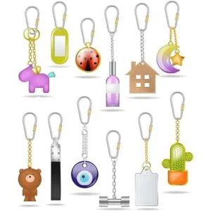 10 clips de bloqueo de titanio duraderos con anillo en D_4