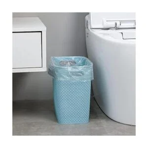 Basurero pequeño de plástico cesta de basura para baños_2