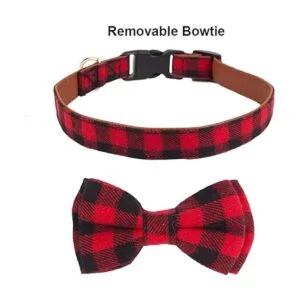 ADOGGYGO Collar de perro de Navidad con lazo collares_5