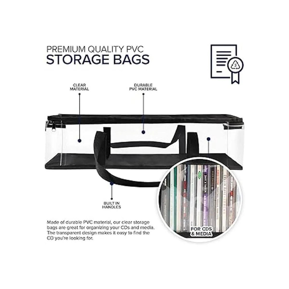 Bolsas de almacenamiento para CD paquete de 2_2