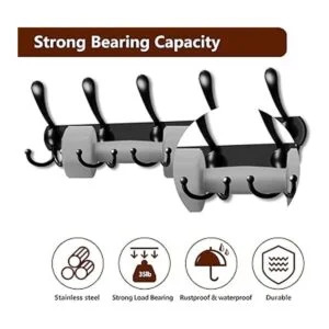 Bjiotun Perchero para colgar en la pared paquete de 2_2