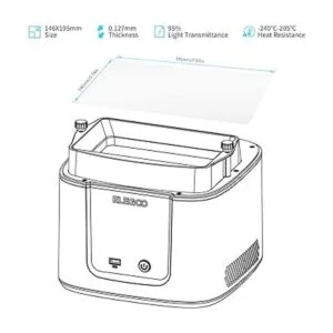 ELEGOO 5 piezas de película de liberación V2.0 PFA Marte_5