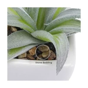 Funarty juego de 5 plantas suculentas artificiales en_4