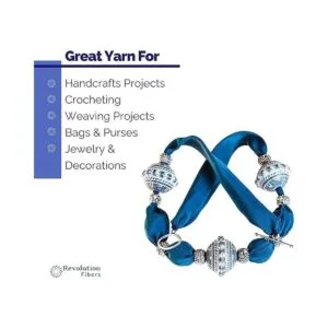 Revolution Fibers Hilo de cinta de seda 100 reciclado de_5