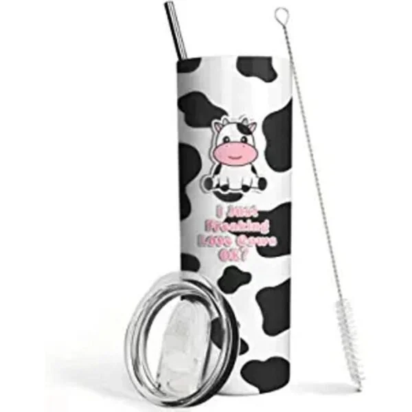 Regalos de vaca Vaso con estampado de vaca bonito vaso_1