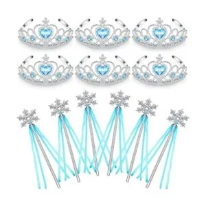 12 piezas de tiaras y coronas de plata para niñas_1