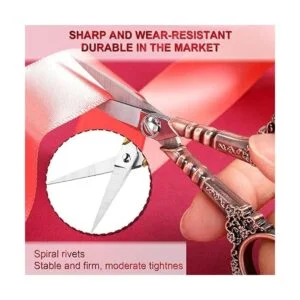 5 pares de tijeras vintage estilo europeo acero inoxidable_3