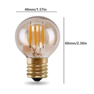 Lxcom Lighting G40 Bombilla LED 2W Vintage Edison Globe_2