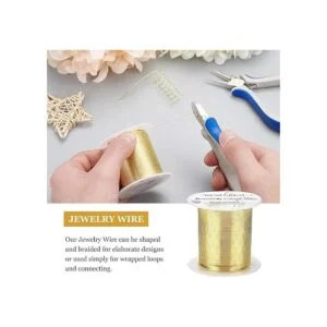 BENECREAT Alambre dorado resistente al deslustre calibre_4