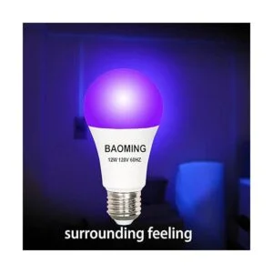 BAOMING Bombilla LED negra A19 de 12 W equivalente a 100_3