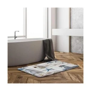 Alfombra de baño náutica Starfish Beach Seashell Faro_2