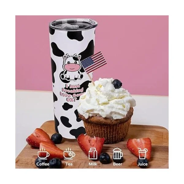 Regalos de vaca Vaso con estampado de vaca bonito vaso_4
