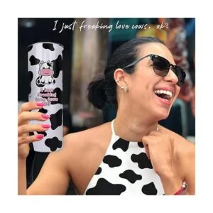 Regalos de vaca Vaso con estampado de vaca bonito vaso_6