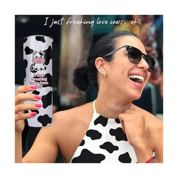 Regalos de vaca Vaso con estampado de vaca bonito vaso_6