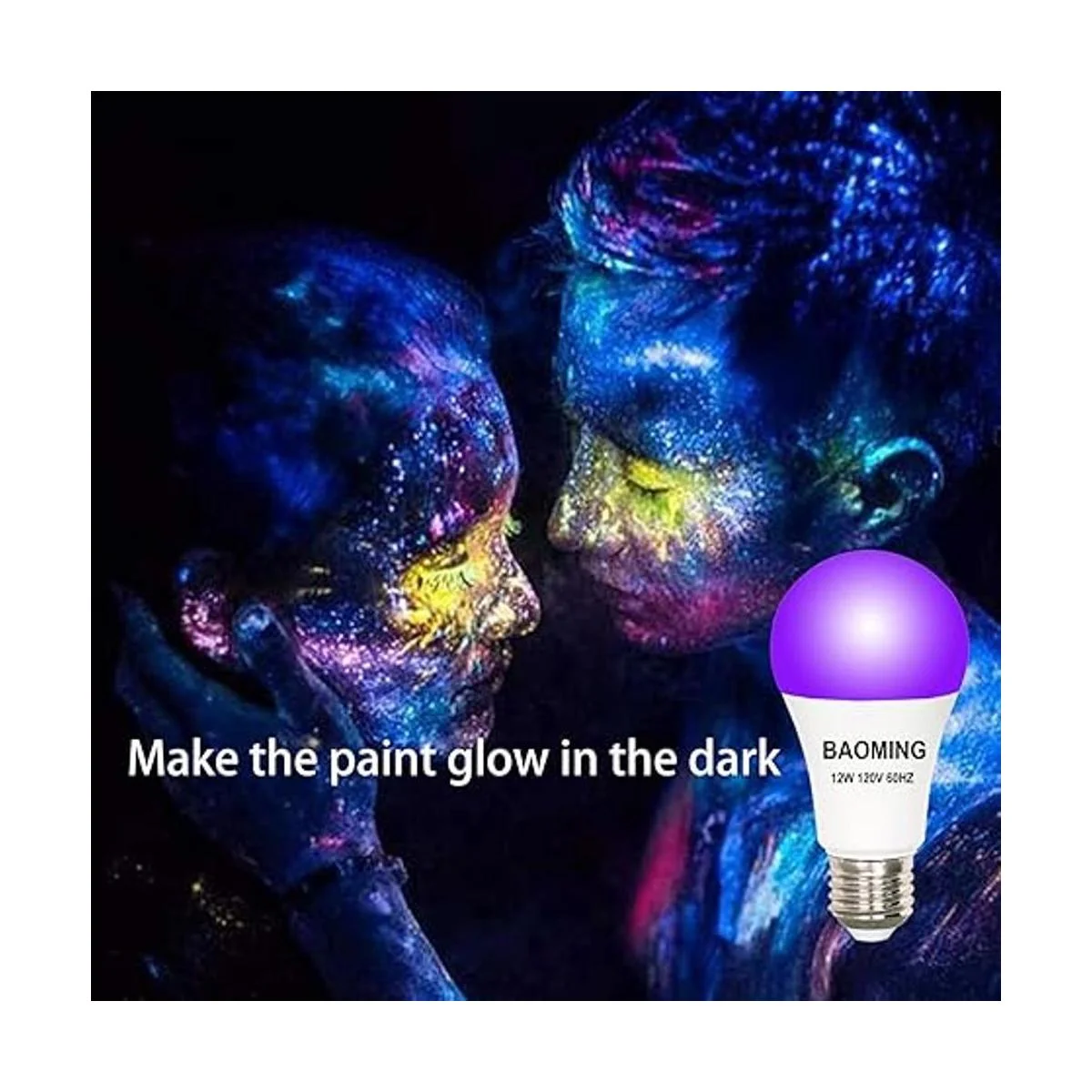 BAOMING Bombilla LED negra A19 de 12 W equivalente a 100_4