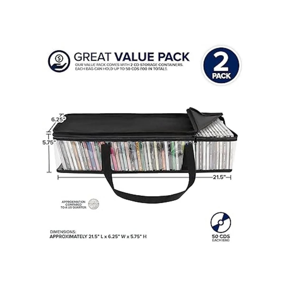 Bolsas de almacenamiento para CD paquete de 2_3