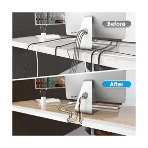 Management de cables color blanco canal en J blanco_2