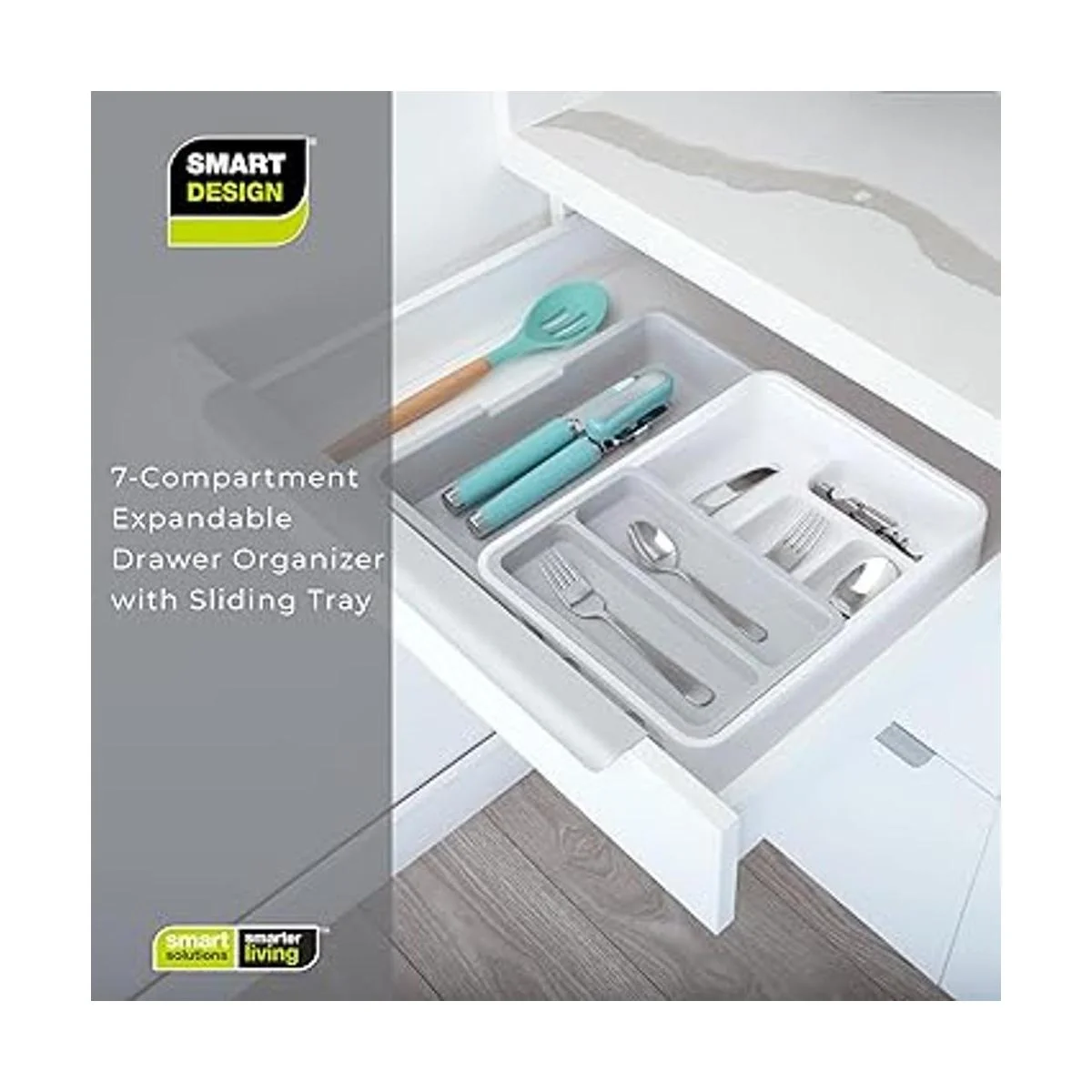 Smart Design Organizador de cajones expandible de 7_7