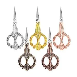 5 pares de tijeras vintage estilo europeo acero inoxidable_1