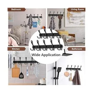 Bjiotun Perchero para colgar en la pared paquete de 2_3