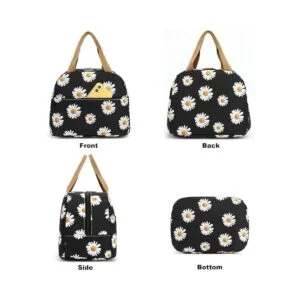 Bolsa de almuerzo floral para mujeres y niñas_5