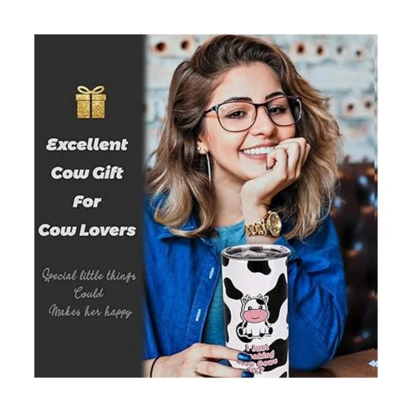Regalos de vaca Vaso con estampado de vaca bonito vaso_3
