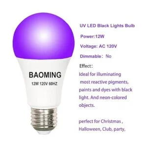 BAOMING Bombilla LED negra A19 de 12 W equivalente a 100_2