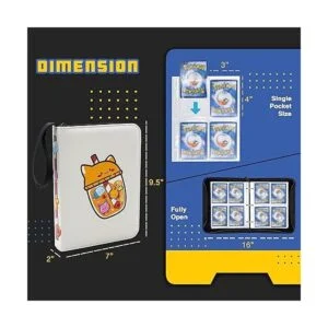 CLOVERCAT Carpeta impermeable para tarjetas comerciales_5