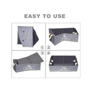 Vumdua Caja de juguetes grande para perros contenedor_7