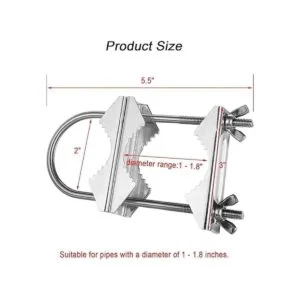 Abrazadera de mástil de doble antena V con pernos en U_4