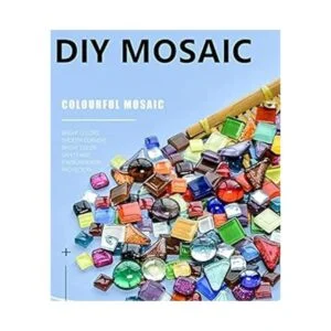 Azulejos de mosaico de cristal irregular de colores_5