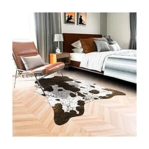 Rostyle Alfombra de piel de vaca sintética bonita_3