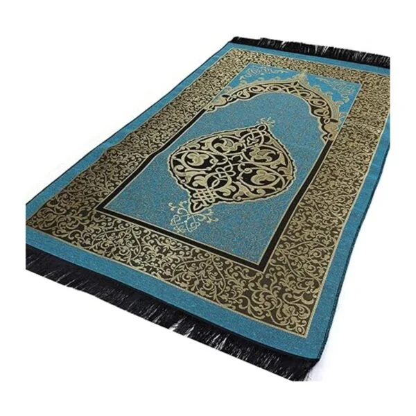 Alfombra de oración islámica fina tejida chenilla y_4