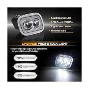 NDRUSH Lámpara LED de luz de charco de espejo lateral_2