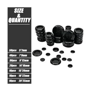 Canitu 170 ojales de goma juego de ojales redondos de_4