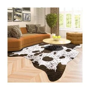 Rostyle Alfombra de piel de vaca sintética bonita_2