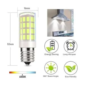 VOKWAK Lámpara para horno de microondas E17 base T7 4 W_2