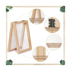 Juego de 3 piezas de papel de madera para hacer papel de_3