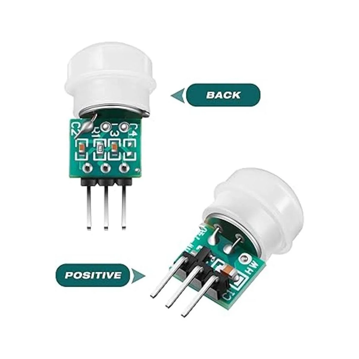 Weewooday 10 módulos de sensor humano AM312 mini módulo de_2