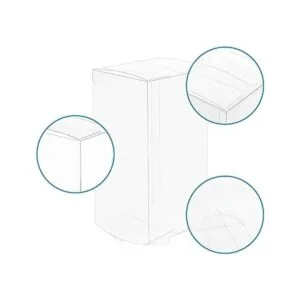 BENECREAT 20 cajas rectangulares de plástico transparente_4