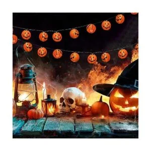 Cadena de luces de calabaza de Halloween cadena de luces_4