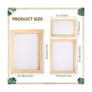 Juego de 3 piezas de papel de madera para hacer papel de_2